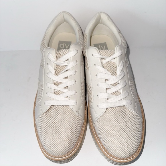 DV by Dolce Vita Bubbles Tan Almond Tweed Sz 9.5 Platform Y2K - Picture 6 of 12